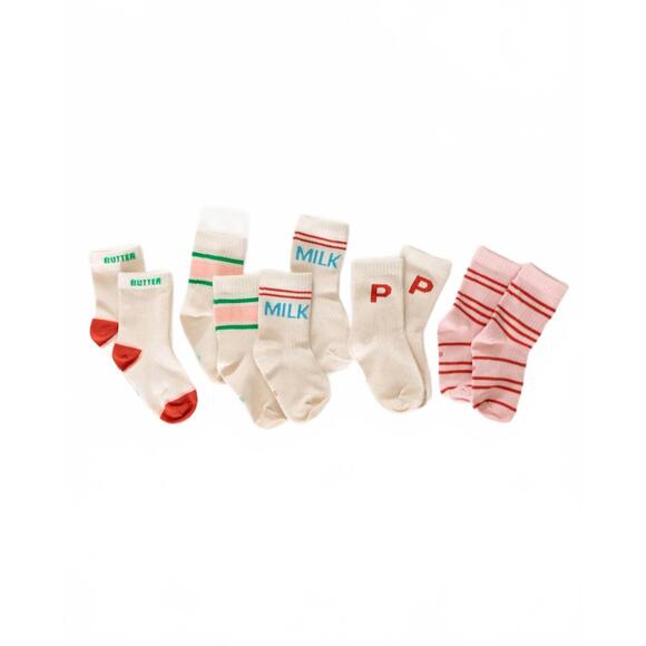 PIGEON SAID PLEASE Other - NEW PIGEON SAID PLEASE kid's grocery list pack of 5 socks in multi
